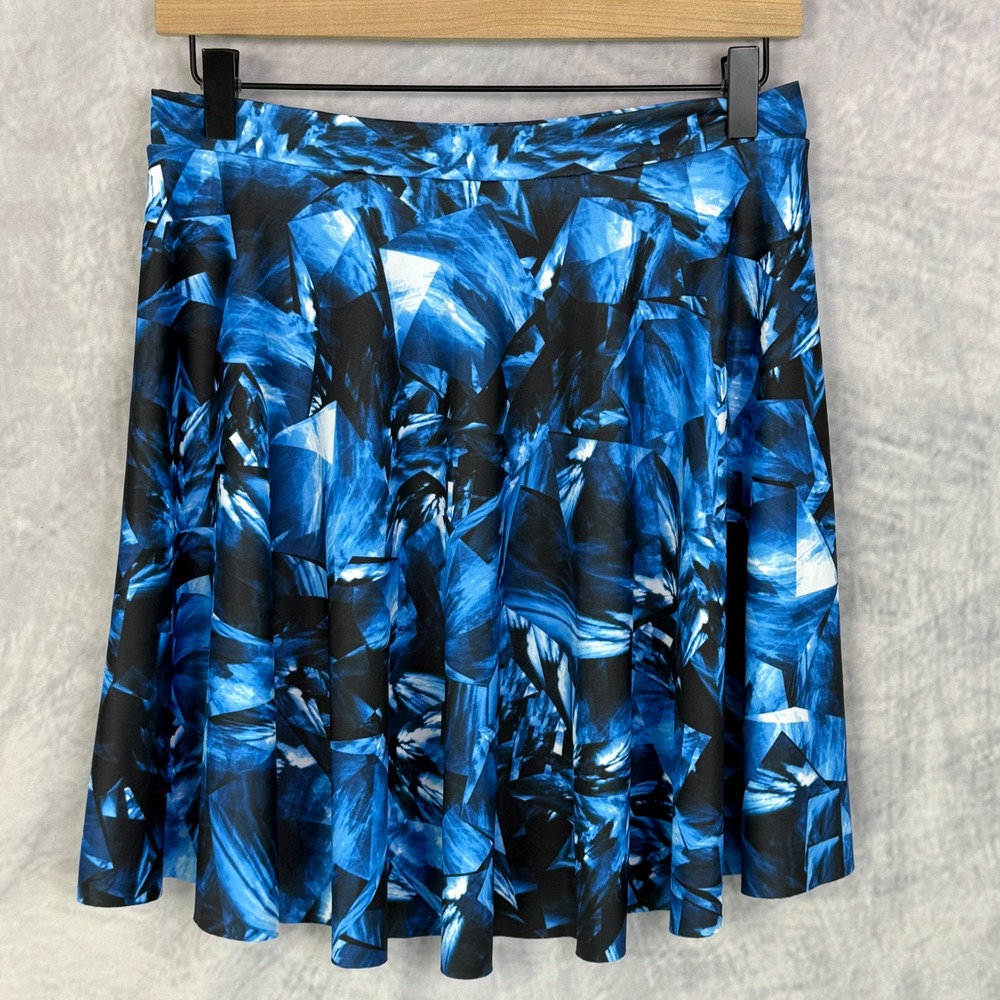 BlackMilk Blue Sapphire Skater Skirt Sz L Australia Limited Run indie cyber